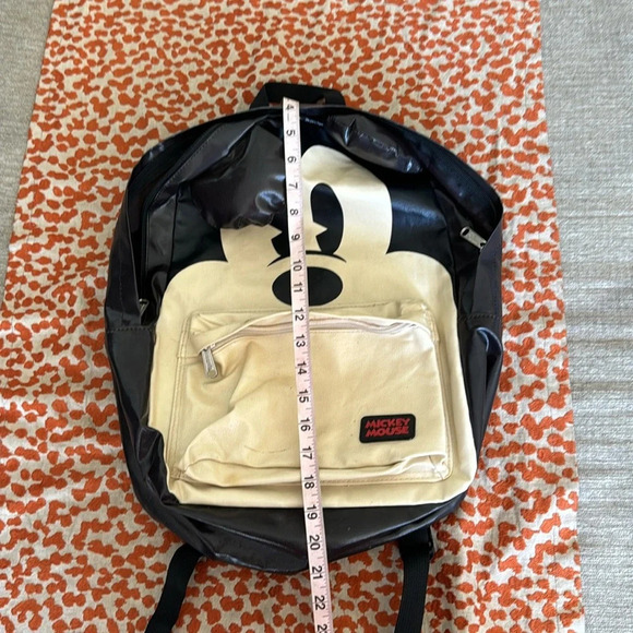 Rare Disney loungefly Mickey Mouse big face  backpack with ears main image 5